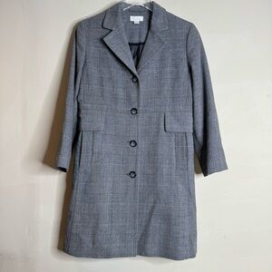 Robin Howe Womens long Blazer Jacket grey size 8